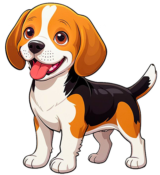 Beagle Sticker Example