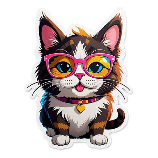 CustomCat Sticker Example